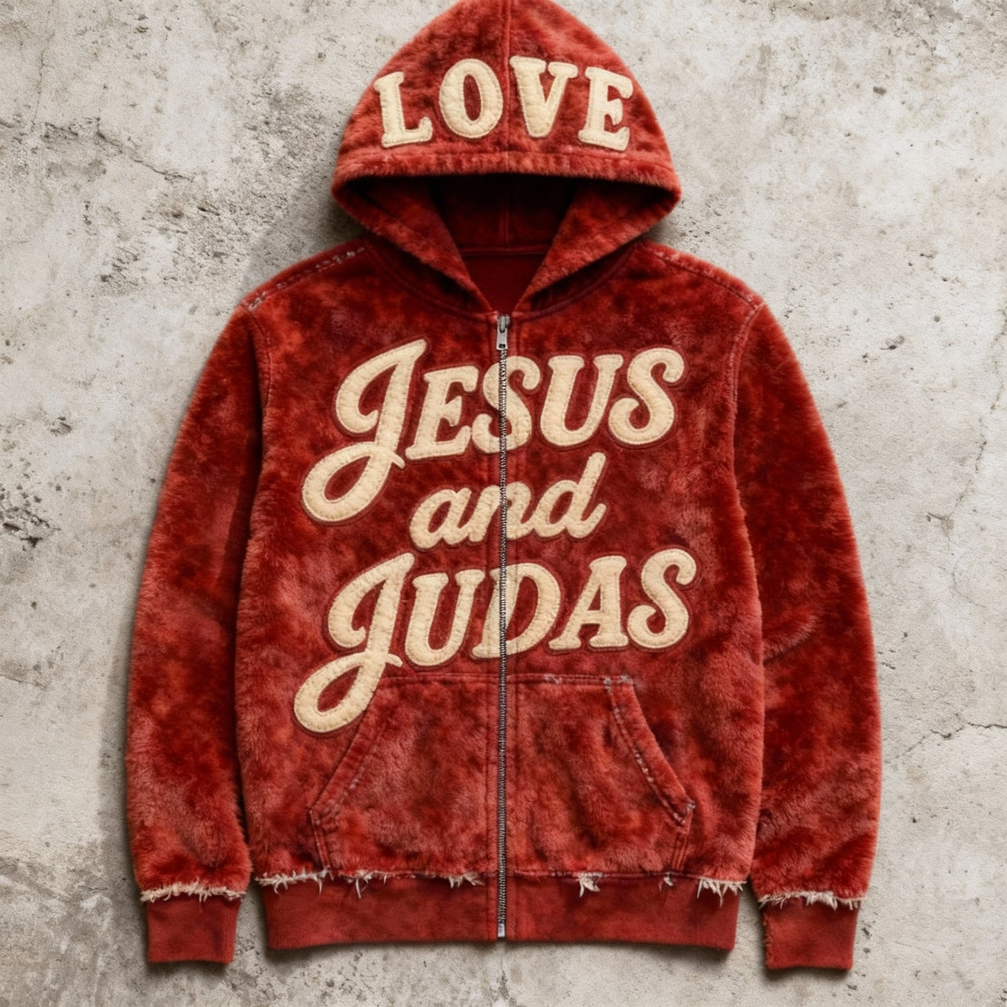 Jesus and Judas - Zip Up Hoodie